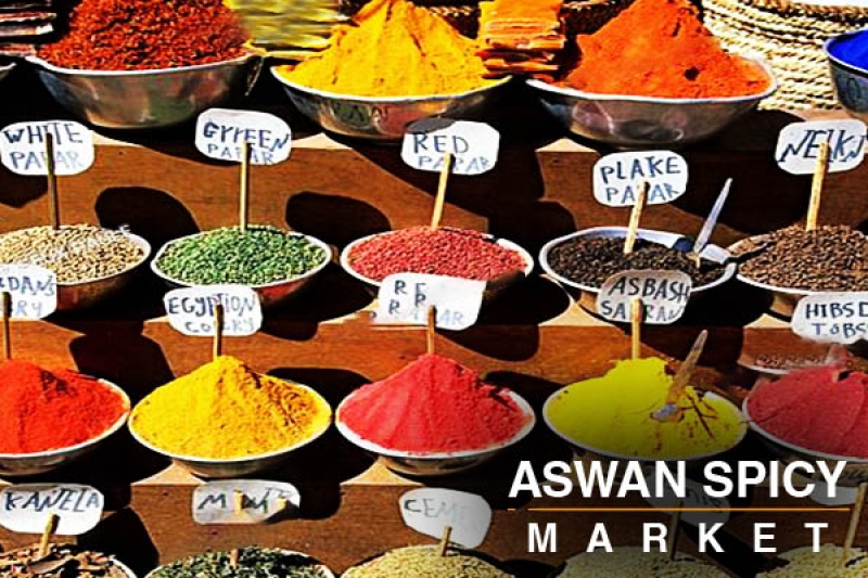 Aswan spicy market